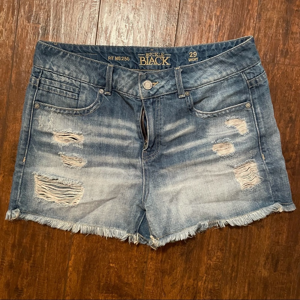 Buckle black Jean Shorts Fit 256- size 29
